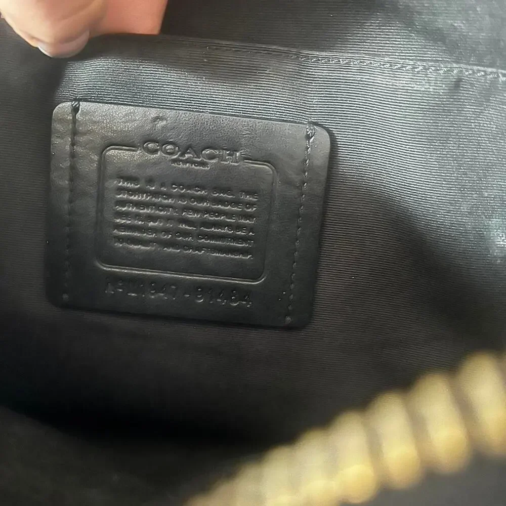 Coach pebble leather